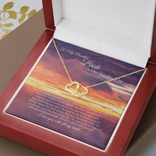 Cargar imagen en el visor de la galería, Intertwined Everlasting Love Solid 10k Gold Diamond Necklace - To My Beautiful Bride