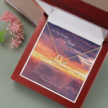 Cargar imagen en el visor de la galería, Intertwined Everlasting Love Solid 10k Gold Diamond Necklace - To My Beautiful Bride