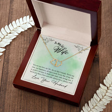 Cargar imagen en el visor de la galería, Intertwined Everlasting Love Solid 10k Gold Diamond Necklace - To My Wife