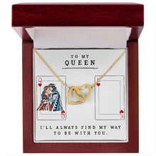 Load image into Gallery viewer, Interlocking Hearts Necklace - To My Queen