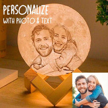 Cargar imagen en el visor de la galería, Customized Photo Moon Lamp