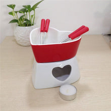 Cargar imagen en el visor de la galería, Heart Shaped Fondue Set