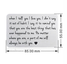 Cargar imagen en el visor de la galería, Engraved Wallet Insert