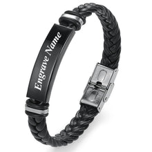 Cargar imagen en el visor de la galería, Custom Braid Woven Leather Bracelet
