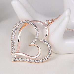 Double Heart Necklace