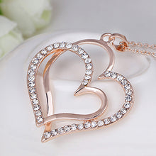 Carica l&#39;immagine nel visualizzatore di Gallery, Double Heart Necklace
