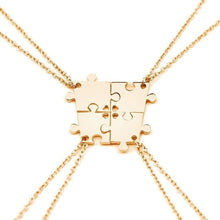 Carica l&#39;immagine nel visualizzatore di Gallery, 4 Piece Interlocking Puzzle Necklace set
