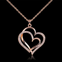 Carica l&#39;immagine nel visualizzatore di Gallery, Double Heart Necklace
