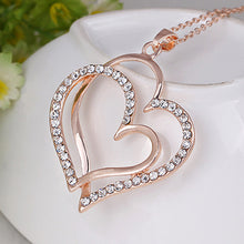 Carica l&#39;immagine nel visualizzatore di Gallery, Double Heart Necklace
