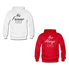 Cargar imagen en el visor de la galería, Her Always/His Forever Matching Hoodies
