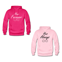 Cargar imagen en el visor de la galería, Her Always/His Forever Matching Hoodies
