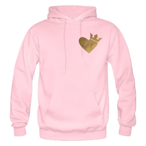 K and Q of Hearts Matching Hoodies