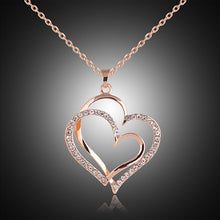 Carica l&#39;immagine nel visualizzatore di Gallery, Double Heart Necklace
