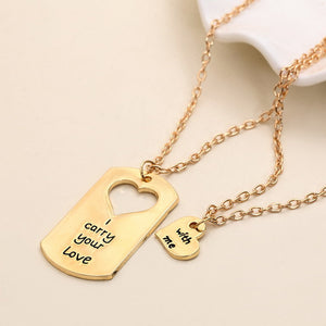 I carry your love with me Necklace Set