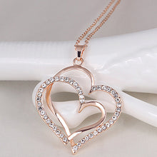 Carica l&#39;immagine nel visualizzatore di Gallery, Double Heart Necklace
