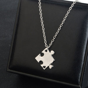 4 Piece Interlocking Puzzle Necklace set