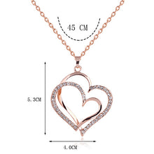 Carica l&#39;immagine nel visualizzatore di Gallery, Double Heart Necklace
