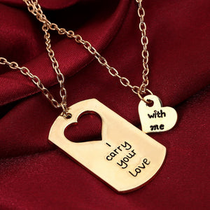 I carry your love with me Necklace Set