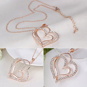 Double Heart Necklace