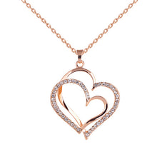 Carica l&#39;immagine nel visualizzatore di Gallery, Double Heart Necklace
