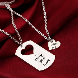 I carry your love with me Necklace Set