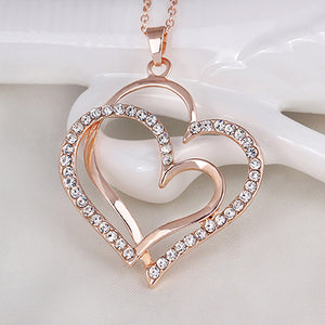 Double Heart Necklace