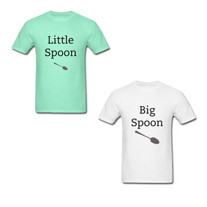 Big/Little Spoon Adult Tagless T-Shirts