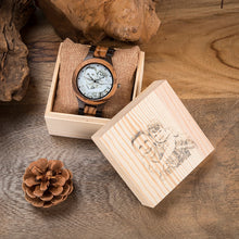 Carica l&#39;immagine nel visualizzatore di Gallery, Custom Photo Wooden Watch
