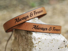 Carica l&#39;immagine nel visualizzatore di Gallery, Personalized Leather Bracelet
