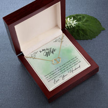 Cargar imagen en el visor de la galería, Intertwined Everlasting Love Solid 10k Gold Diamond Necklace - To My Wife
