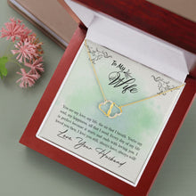 Cargar imagen en el visor de la galería, Intertwined Everlasting Love Solid 10k Gold Diamond Necklace - To My Wife
