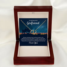 Load image into Gallery viewer, Intertwined Everlasting Love Solid 10k Gold Diamond Necklace - To My Girlfriend
