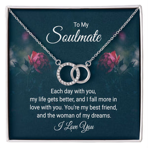 Perfect Pair Necklace - To My Soulmate