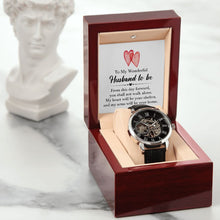 Load image into Gallery viewer, Men&#39;s Openwork Watch - Husband to be
