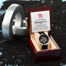 Load image into Gallery viewer, Men&#39;s Openwork Watch - Husband to be
