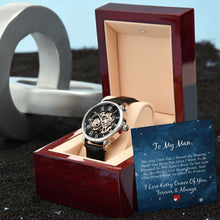 Cargar imagen en el visor de la galería, Men&#39;s Openwork Watch - To My Man
