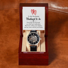Load image into Gallery viewer, Men&#39;s Openwork Watch - Husband to be
