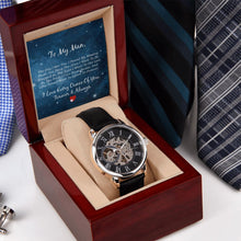 Cargar imagen en el visor de la galería, Men&#39;s Openwork Watch - To My Man
