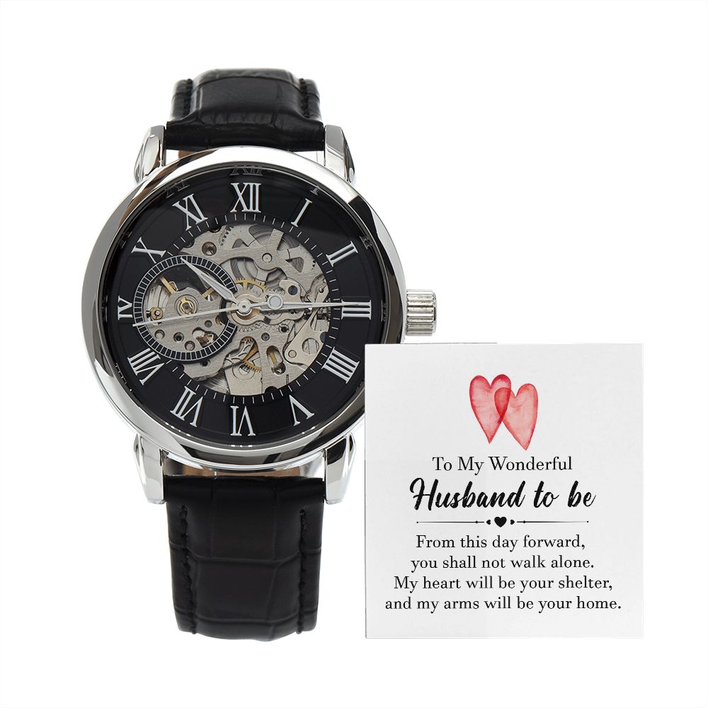 Men's Openwork Watch - Husband to be