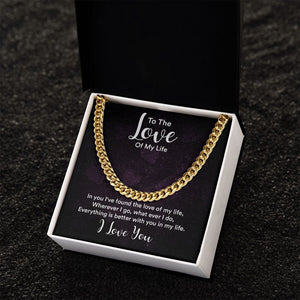 Men's Chain - To The Love Of My Life