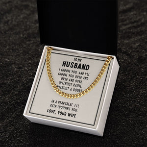 Men's Chain - To My Husband
