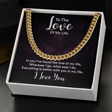 Cargar imagen en el visor de la galería, Men&#39;s Chain - To The Love Of My Life
