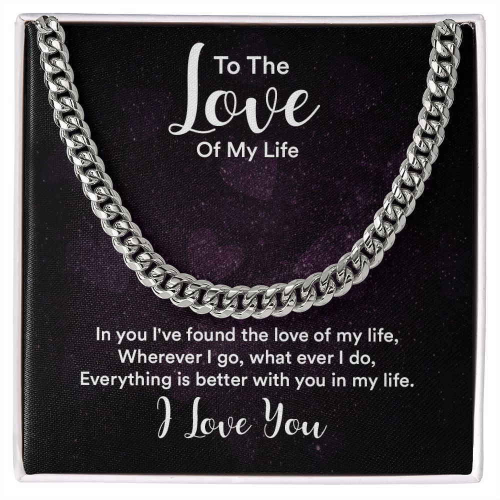 Men's Chain - To The Love Of My Life