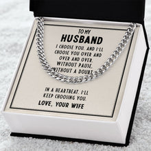Load image into Gallery viewer, Men&#39;s Chain - To My Husband
