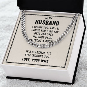 Men's Chain - To My Husband