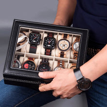 Carica l&#39;immagine nel visualizzatore di Gallery, Leatherette Watch Display Case
