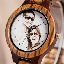 Carica l&#39;immagine nel visualizzatore di Gallery, Custom Photo Wooden Watch
