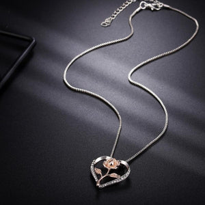 Rose Heart Necklace