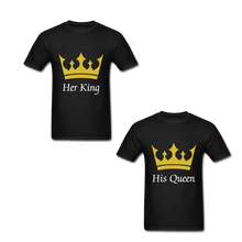 Load image into Gallery viewer, Her King &amp; His Queen Adult Tagless T-Shirts
