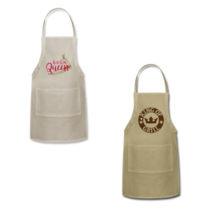 King Of The Grill  & Kitchen Queen Adjustable Aprons